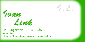 ivan link business card